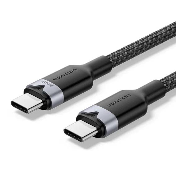Obrázok pre Kabel USB-C na C 2.0 Vention3.1 5A 240W 2m BK