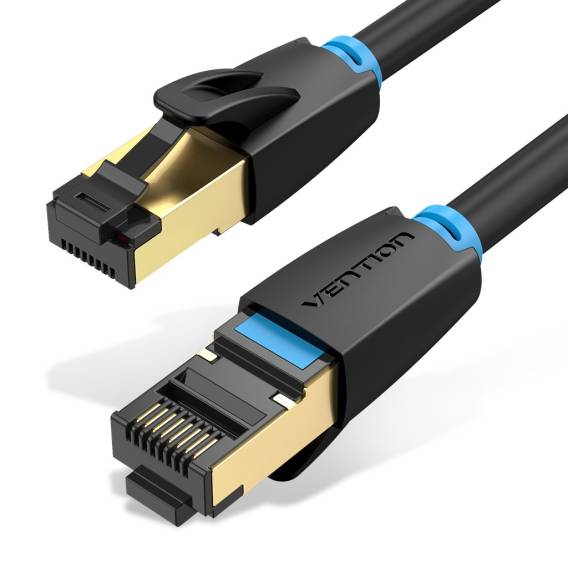 Obrázok pre Vention IKABJ síťový kabel Černá 5 m Cat8 S/FTP (S-STP)