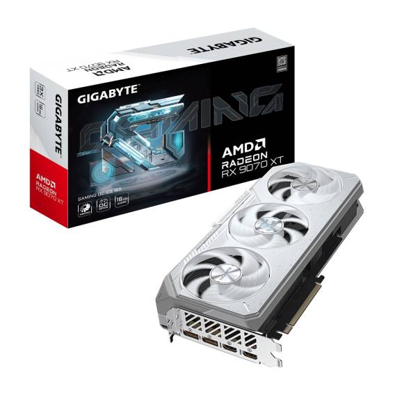 Obrázok pre GIGABYTE Radeon RX 9070 XT GAMING OC ICE 16G AMD 16 GB GDDR6
