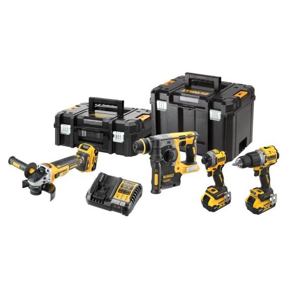 Obrázok pre DeWalt DCK429P3T-QW Kombinovaná sada DCD805 + DCG405 + DCH273 + DCF850, 18 V černá, žlutá