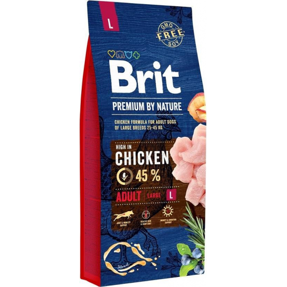 Obrázok pre BRIT Premium by Nature Junior L Chicken - suché krmivo pro psy - 15 kg