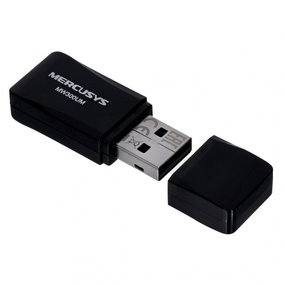 Obrázok pre Mercusys MW300UM síťová karta USB 300 Mbit/s