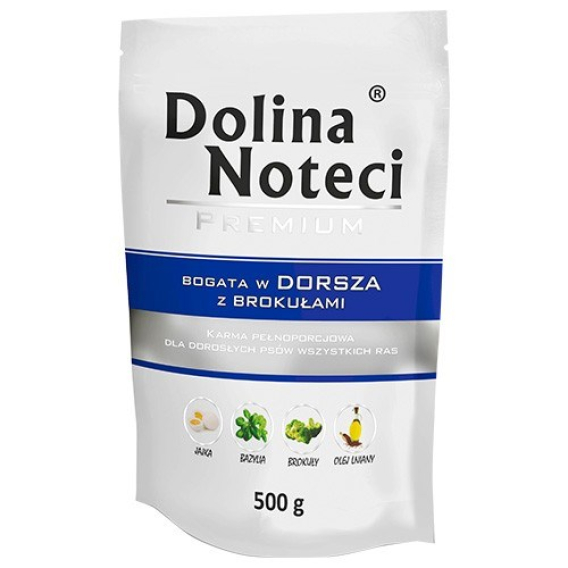 Obrázok pre DOLINA NOTECI Premium Rich in cod with broccoli - Mokré krmivo pro psy - 500g