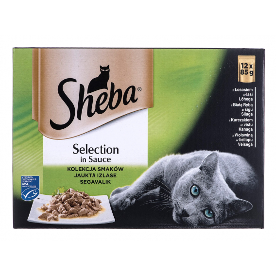 Obrázok pre Sheba Selection in Sauce Směs příchutí 12 x 85 g