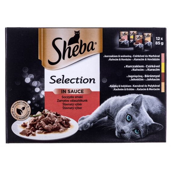 Obrázok pre Sheba Selection in Sauce Šťavnaté příchutě 12 x 85 g