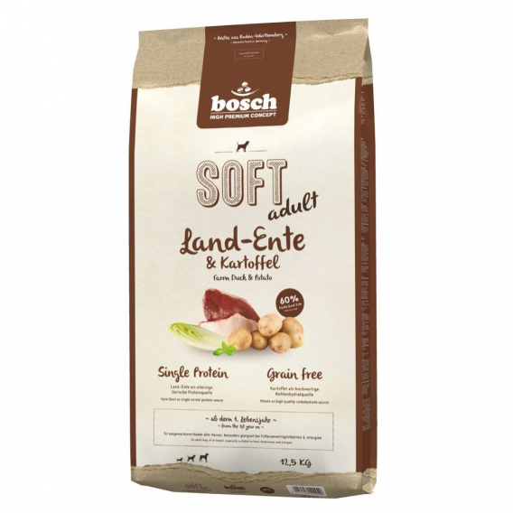 Obrázok pre BOSCH Soft Adult Duck and Potatoes - suché krmivo pro psy - 12,5 kg