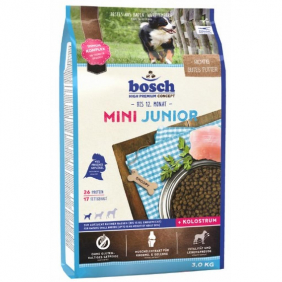 Obrázok pre BOSCH Mini Junior - suché krmivo pro psy - 3 kg