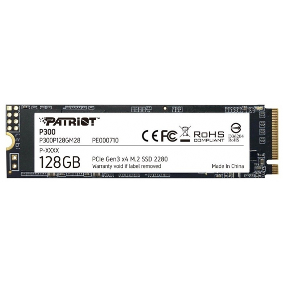 Obrázok pre SSD PATRIOT P300 M.2 PCI-EX4 NVME 128 GB