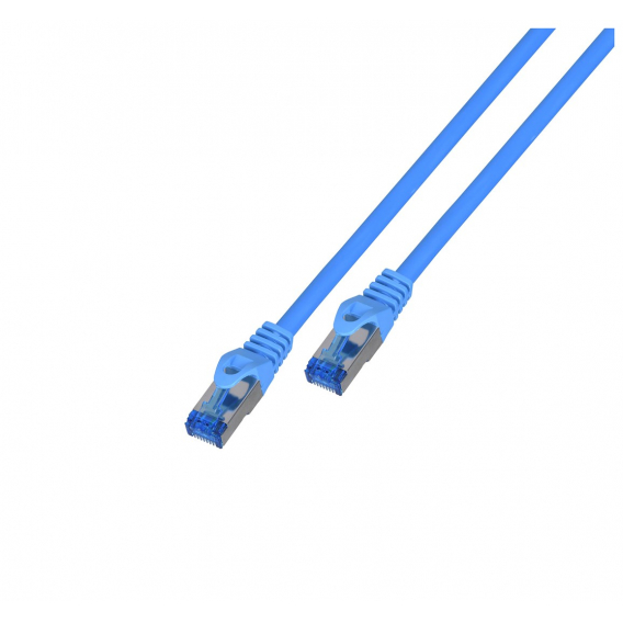 Obrázok pre LANBERG PATCHCORD S/FTP CAT.6A 20M MODRÝ LSZH