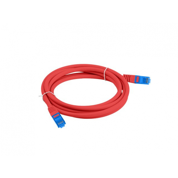 Obrázok pre LANBERG PATCHCORD S/FTP CAT.6A 1,5M ČERVENÝ LSZH