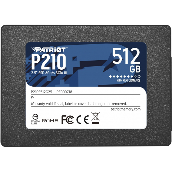 Obrázok pre Patriot Memory P210 2.5" 512 GB Serial ATA III