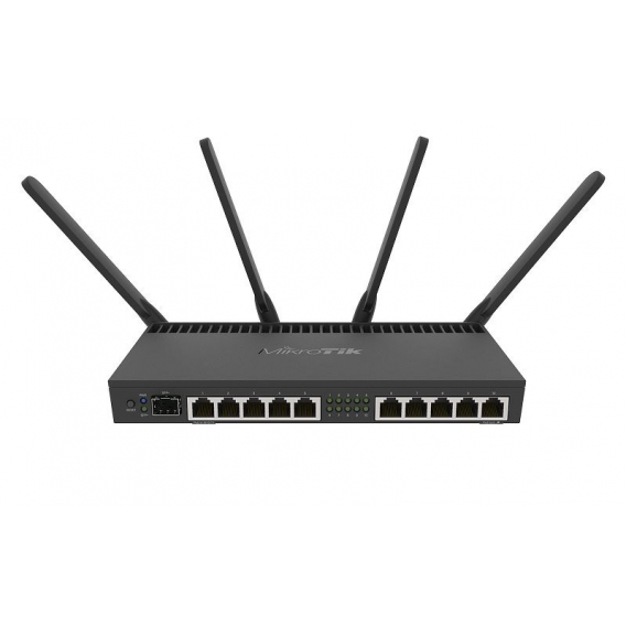 Obrázok pre Mikrotik RB4011iGS+5HacQ2HnD-IN bezdrátový router Gigabit Ethernet Dvoupásmový (2,4 GHz / 5 GHz) Černá