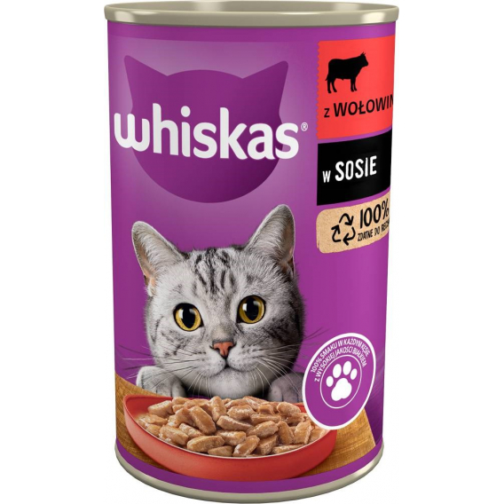 Obrázok pre Whiskas Hovězí maso v omáčce 400 g