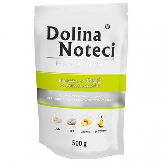 Obrázok pre DOLINA NOTECI Premium Rich in goose with potatoes - Mokré krmivo pro psy - 500 g