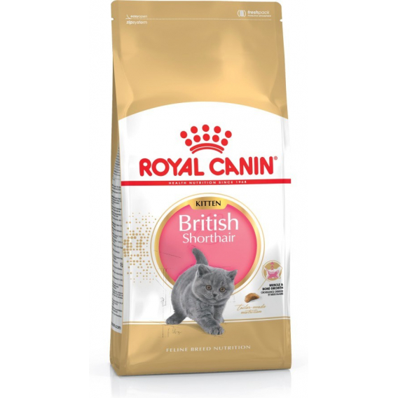 Obrázok pre Royal Canin British Shorthair Kitten suché krmivo pro kočky Drůbež, rýže, zelenina 10 kg