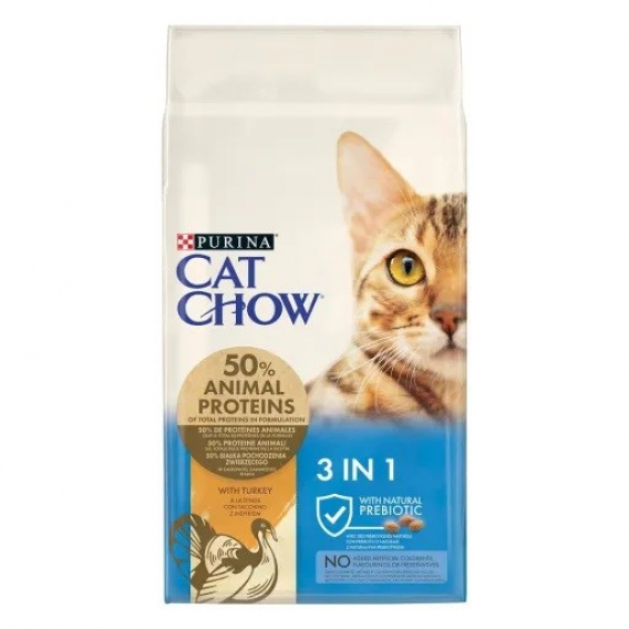 Obrázok pre Purina Cat Chow 3in1 suché krmivo pro kočky 15 kg Adult Turecko