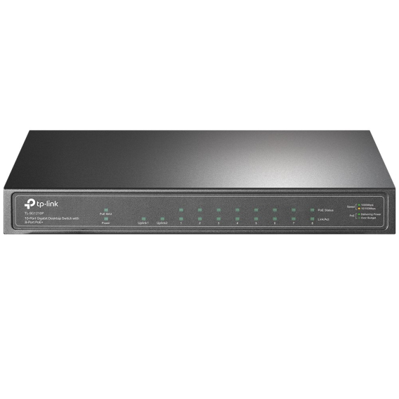 Obrázok pre TP-Link TL-SG1210P Nespravované Gigabit Ethernet (10/100/1000) Podpora napájení po Ethernetu (PoE) Šedá