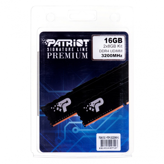 Obrázok pre Patriot Memory Signature Premium PSP416G2666KH1 paměťový modul 16 GB 2 x 8 GB DDR 3200 MHz