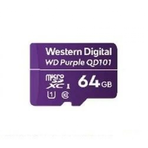 Obrázok pre Western Digital WD Purple SC QD101 paměťová karta 64 GB MicroSDXC Třída 10