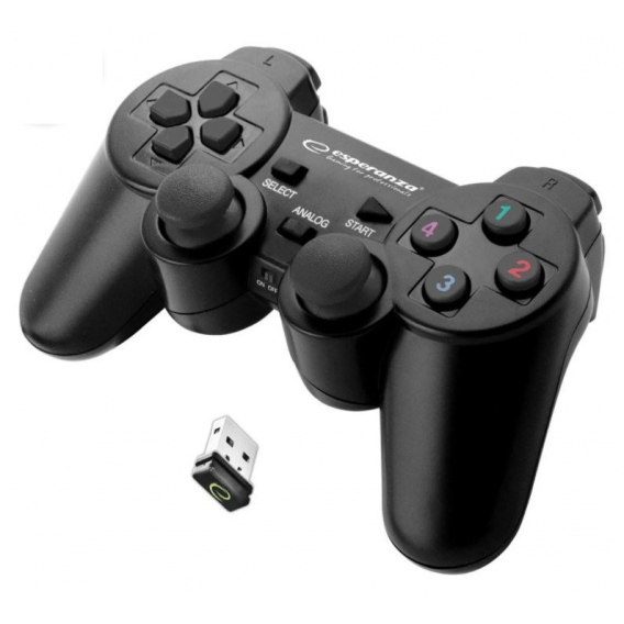 Obrázok pre Esperanza EGG108K herní ovladač Gamepad PC,Playstation 3 Analogový/digitální USB 2.0 Černá
