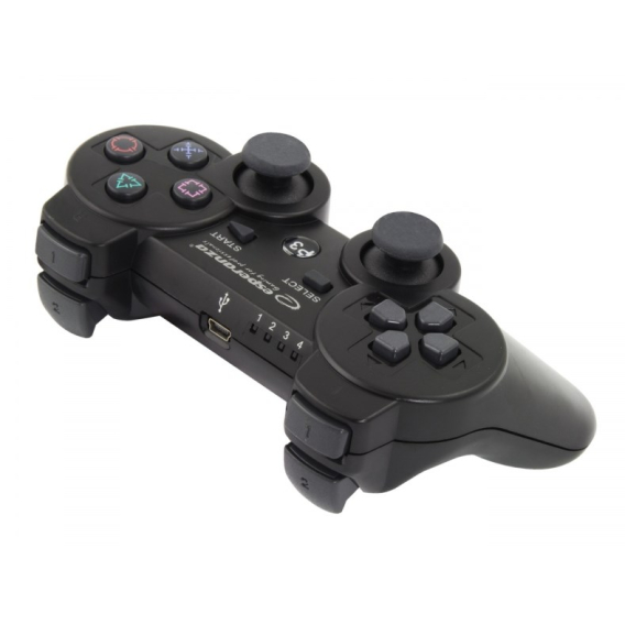 Obrázok pre Esperanza EGG109K herní ovladač Černá Bluetooth Joystick Analogový Playstation 3