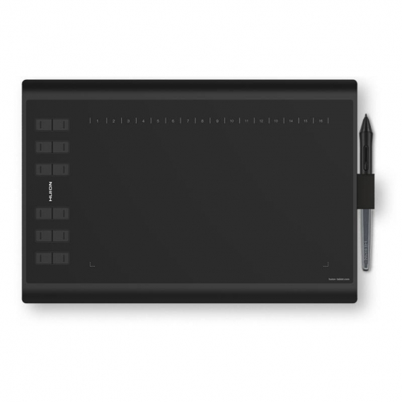 Obrázok pre HUION H1060P grafický tablet 5080 lpi 250 x 160 mm USB Černá