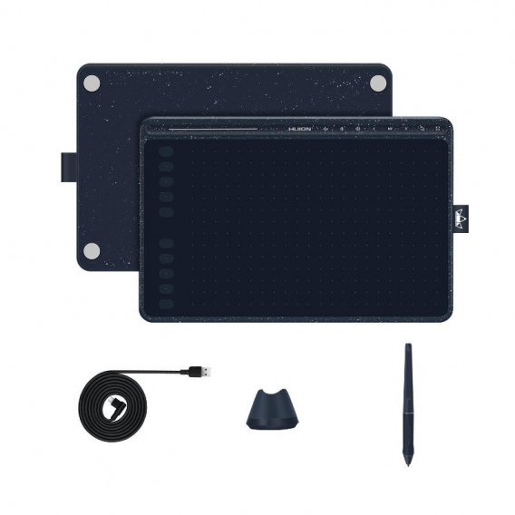 Obrázok pre HUION HS611 GREY grafický tablet 5080 lpi 258,4 x 161,5 mm USB Šedý