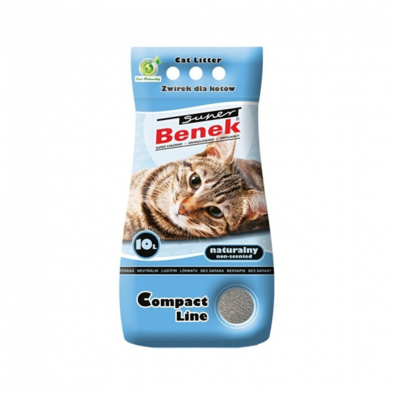 Obrázok pre Certech Super Benek Compact Natural - Hrudkující stelivo pro kočky 10 l