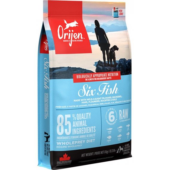 Obrázok pre ORIJEN Six Fish - suché krmivo pro psy - 6 kg