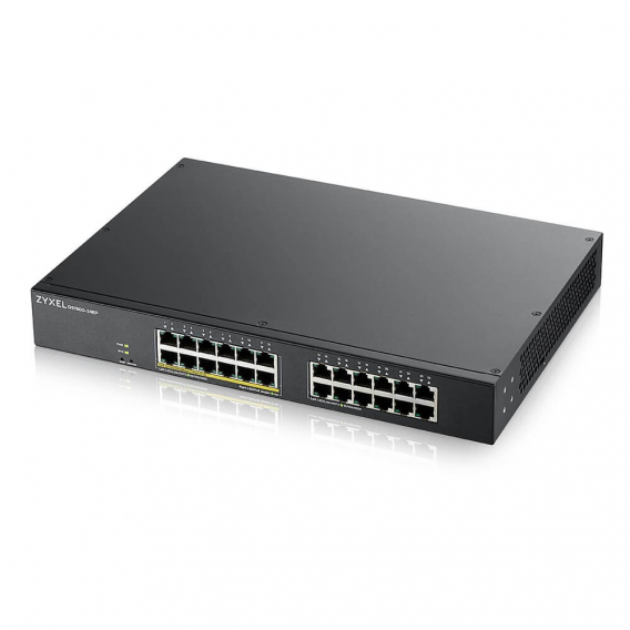 Obrázok pre Zyxel GS1900-24EP Řízený L2 Gigabit Ethernet (10/100/1000) Podpora napájení po Ethernetu (PoE) Černá