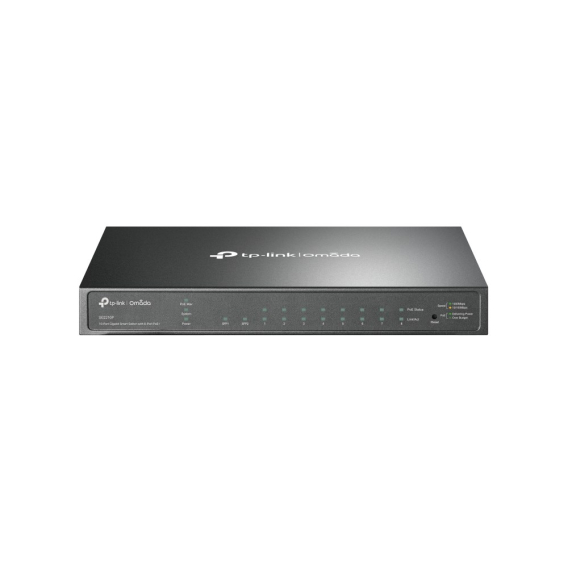 Obrázok pre TP-Link Omada SG2210P síťový přepínač Řízený L2/L2+ Gigabit Ethernet (10/100/1000) Podpora napájení po Ethernetu (PoE) Černá