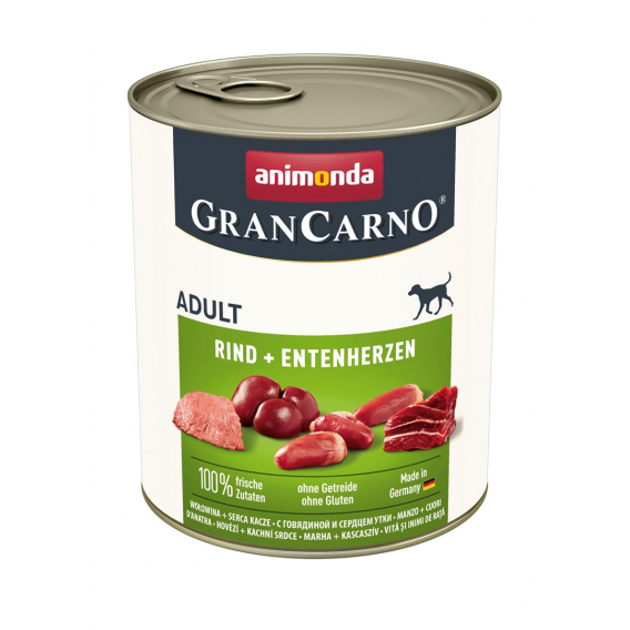 Obrázok pre ANIMONDA GranCarno Adult Beef and duck hearts - mokré krmivo pro psy - 400g