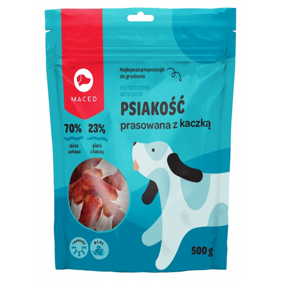 Obrázok pre MACED Pressed bone with duck - žvýkačka pro psy - 500g