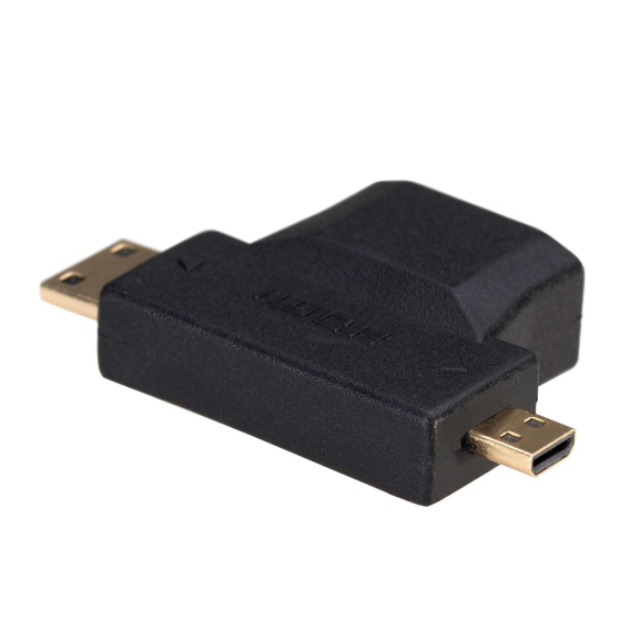 Obrázok pre Akyga AK-AD-23 kabelová redukce HDMI miniHDMI / microHDMI Černá