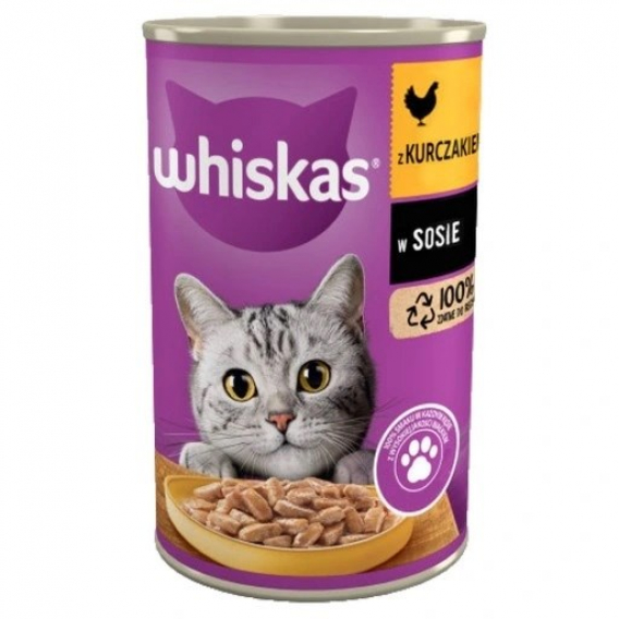Obrázok pre WHISKAS Chicken in sauce - mokré krmivo pro kočky - 400g