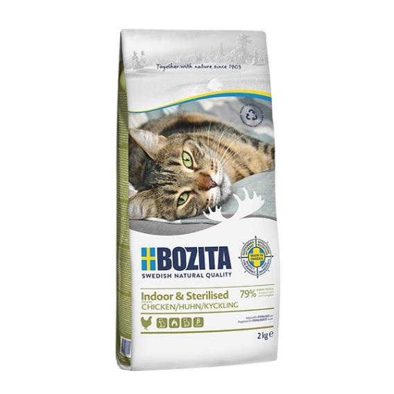 Obrázok pre BOZITA Indoor & Sterilised Chicken - suché krmivo pro kočky - 10kg