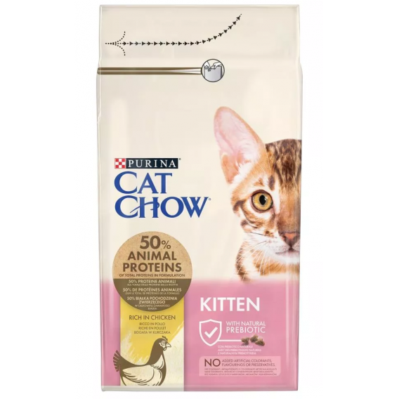 Obrázok pre Purina Cat Chow Kitten suché krmivo pro kočky Kotě Kuřecí maso 1,5 kg