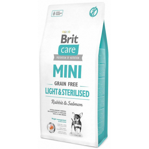 Obrázok pre BRIT Care Mini Light&Sterilised - suché krmivo pro psy - 2 kg