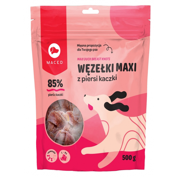 Obrázok pre MACED Maxi duck breast knots - pochoutka pro psy - 500g