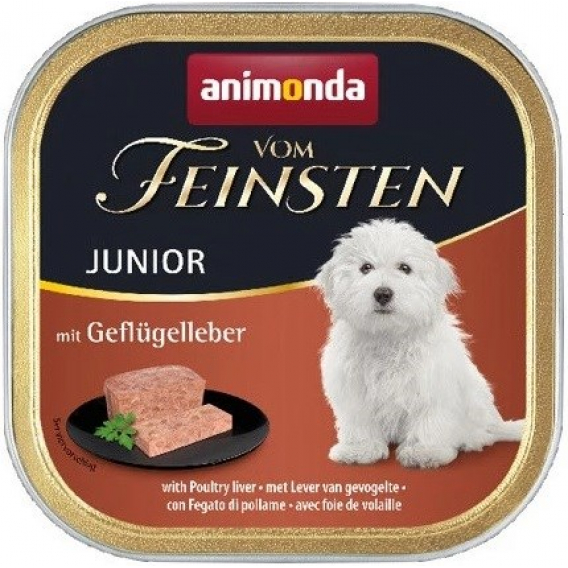 Obrázok pre ANIMONDA vom Feinsten Junior Chicken liver - Mokré krmivo pro psy - 150 g