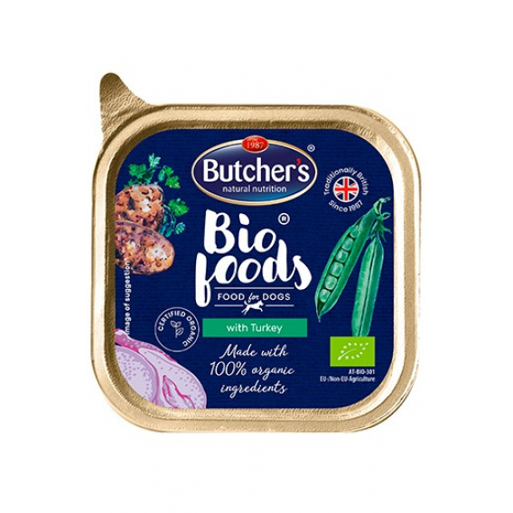 Obrázok pre BUTCHER'S Bio Foods with Turkey - Mokré krmivo pro psy - 150 g