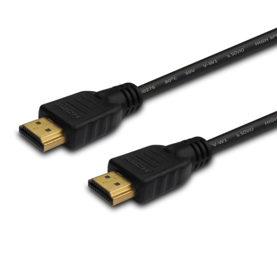 Obrázok pre Savio CL-05 HDMI kabel 2 m HDMI Typ A (standardní) Černá
