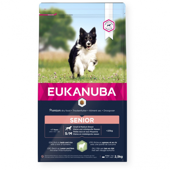 Obrázok pre Eukanuba MATURE & SENIOR 2.5kg 2,5 kg Adult Jehněcí, Rýže