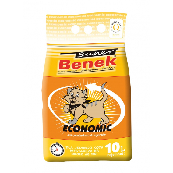 Obrázok pre Certech Super Benek Economic - Hrudkující stelivo pro kočky 10 l