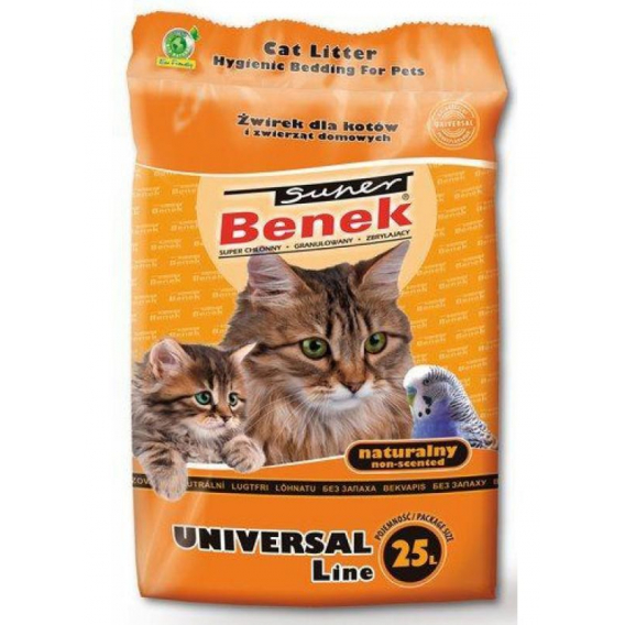 Obrázok pre Certech Super Benek Universal Natural - Hrudkující stelivo pro kočky 25 l