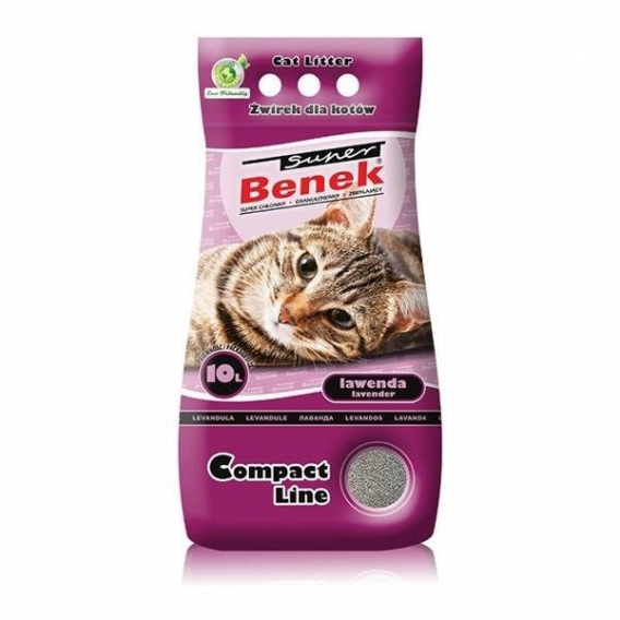Obrázok pre Certech Super Benek Compact Lavender - hrudkující stelivo pro kočky 10l