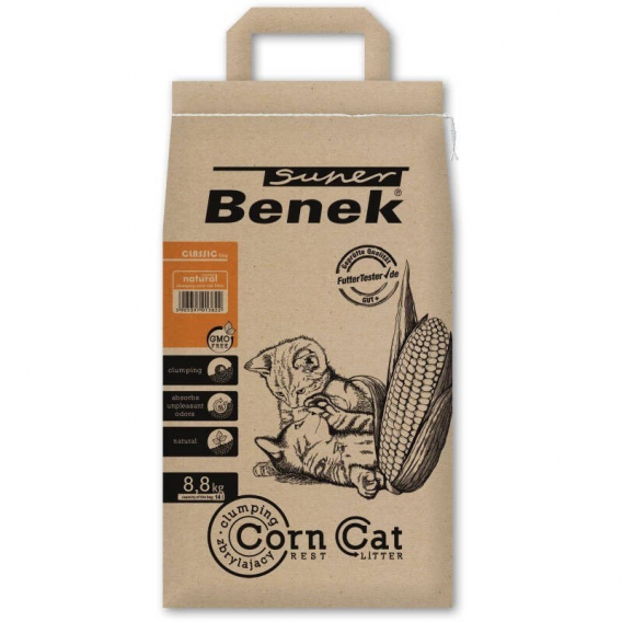 Obrázok pre Certech Super Benek Corn Cat - hrudkující kukuřičné stelivo 14 l