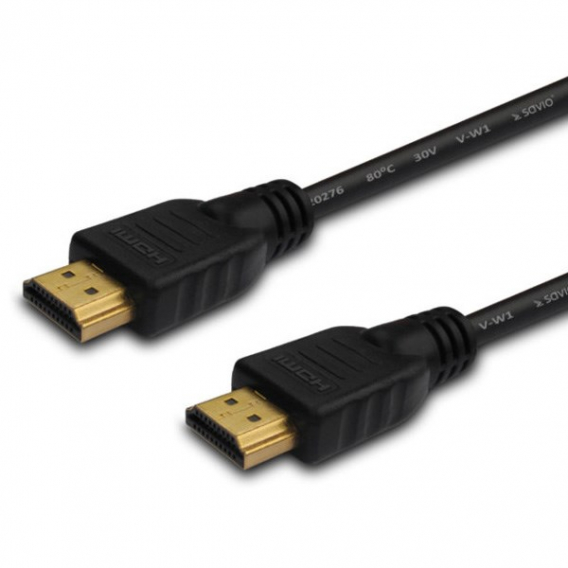 Obrázok pre Savio HDMI (M) kabel 20 m, černý, zlaté koncovky, v1.4 vysoká rychlost, ethernet/3D CL-75