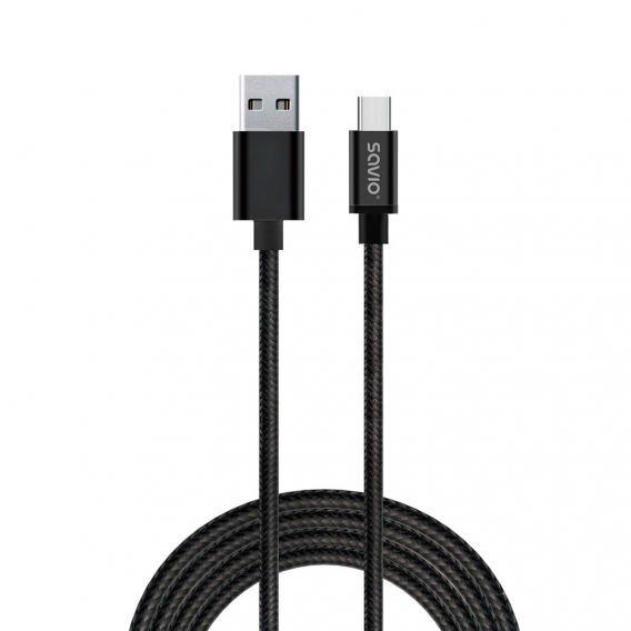 Obrázok pre Savio CL-129 USB kabel 2 m USB 2.0 USB A USB C Černá