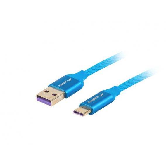 Obrázok pre Lanberg CA-USBO-21CU-0010-BL USB kabel 1 m USB 2.0 USB A USB C Modrá